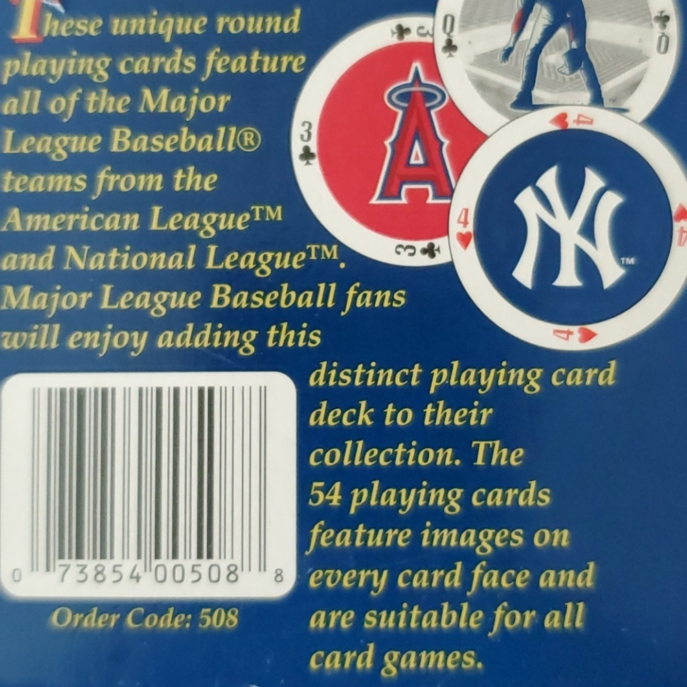MLB Round Playing Cards - Picture 5 of 5